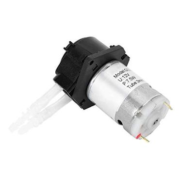 Imagem de Bomba de dosagem bomba peristáltica DIY Cabeça do tubo peristáltico 12V 3x5 para análise química do laboratório de aquário Black White Green Opcional (Ferro)