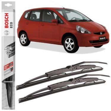 Imagem de Par Palheta Limpador Bosch Eco Para Honda Fit 2003 A 2008