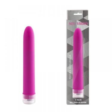 Imagem de Vibrador Personal Silicone 17 X 2,5 Cm com Velocidade Ajustável para Prazer Estímulo Vaginal e Anal [PINK] PS007