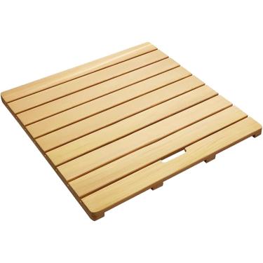 Imagem de Tapete De Banheiro De Tábua De Pato De Madeira Ripado, Tapete De Chuveiro Para Uso Interno E Externo Com Pés De Borracha Antiderrapantes, Tapete De Banho De Madeira Anti, Wood Color, 50 * 70cm