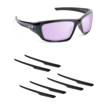 Imagem de Handwith 3 pares de meias de silicone macio para óculos de sol Oakley Valve New 2014 OO9236, antiderrapante, ajuste confortável, óculos, braço, peças sobressalentes, kit de substituição preto