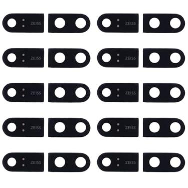 Imagem de HONGYAN Peças de substituição de telefone celular 10 PCS Lente da câmera traseira para Nokia 8 / N8 / TA-1004 Ta-1052 Ta-1012 Acessórios telefônicos