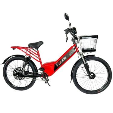 Imagem de Bicicleta Elétrica New Confort FULL 800W 48V Retrovisor Alarme Cor Vermelha