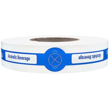 Imagem de Etiquetas para bebidas alcoólicas/canudo, 1,625 x 25,4 cm, total de 500 adesivos