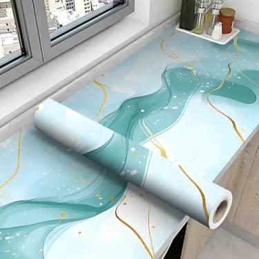 Imagem de NYZE Papel de parede vintage descasque e cole papel de parede autoadesivo moderno papel de parede removível para decoração de armário de quarto 39,3L x 16W