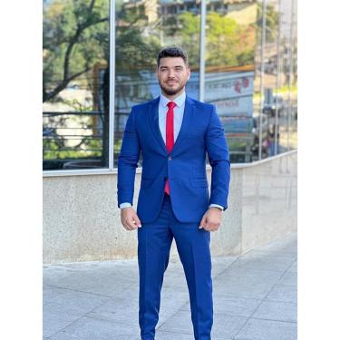 Imagem de Terno Masculino Azul Royal Slim de Poliviscose-Masculino