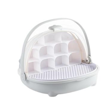 Imagem de ＡＷＨＡＯ Caixa de reprodução de bicho-da-seda Habitat Gaiola Transparente para bichos-da-seda Tartarugas Brinquedo de aprendizagem para crianças Visualizador, Cinza