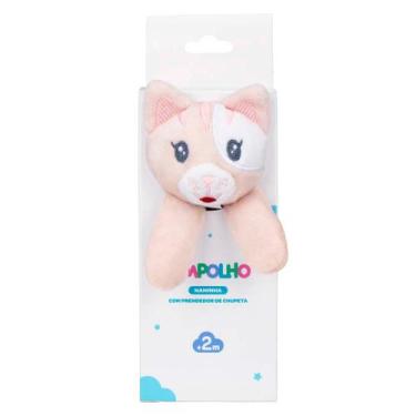 Imagem de Naninha de Bebê Pimpolho com Prendedor de Chupeta Menina +2 Meses