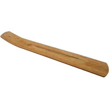 Imagem de BUYERWELL Porta-incenso de madeira tradicional com apanhador de cinzas – Queimador de incenso de madeira de manga natural para aromaterapia, meditação, ioga, relaxamento, spa, decoração de casa