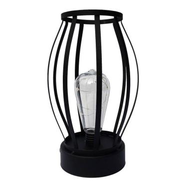 Imagem de Luminária Metal Aramada Abajur Led Mesa Escritório Bancada