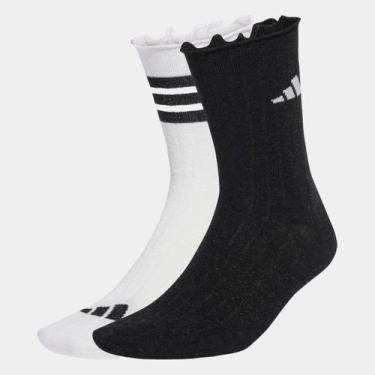 Imagem de Kit Meia Adidas Glow Com 2 Pares, Branco, 43/45