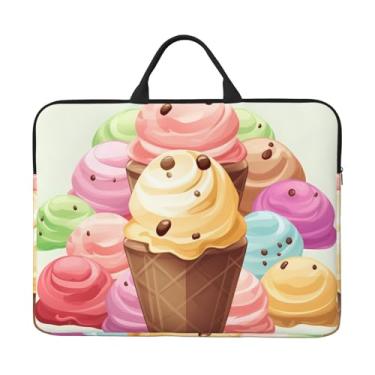 Imagem de Capa para laptop, sorvete, laptop, estojo de transporte para computador, capa protetora para notebook de 14 polegadas