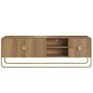 Imagem de Rack Bancada Organica TV 65 Pol 180 cm 28076 Artesano, Hanover Dourado
