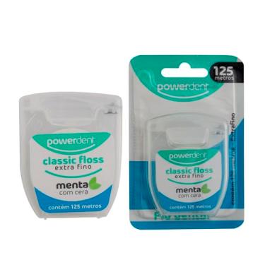 Imagem de Fio Dental Classic Floss Extra Fino 125 M, Menta, Power Dent, Power Dent