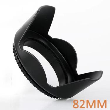 Imagem de Parasol Ø 82mm p/ Lente Objetiva c/ Diametro Tulipa Pétalas Para-Sol -