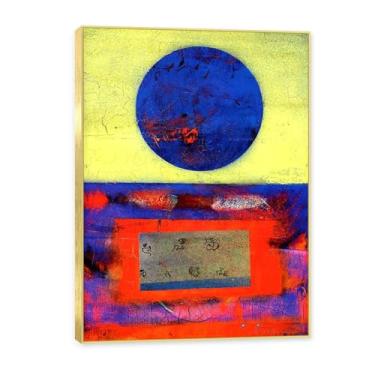 Imagem de Moldura dourada. Arte de parede de pinturas famosas, (sem título 45) de Max Ernst, pôster impresso em tela, imagem de arte abstrata para sala de estar quarto decoração de casa. 50 x 70 cm - 19,6 x