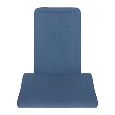 Imagem de QccHieUs Almofada de apoio para pernas de carro genérica, respirável, para direção, almofada de assento para trabalho, caminhões, cadeiras e ônibus, Azul