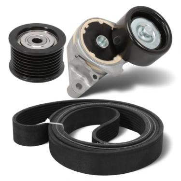Imagem de Kit tensor de correia serpentina 39185 para Land Cruiser Sequoia Tundra V8 4,6L/5,7L, para Lexus GX460 LX570 polia tensora de correia de transmissão e correia serpentina OE #89378 36370 8PK2415