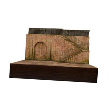 Imagem de MERIGLARE 1/35 Modelo de edifício Kit Micro paisagem cena DIY, montagem fácil, modelo de arquitetura de mesa de areia