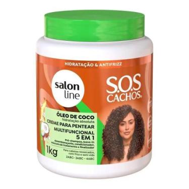 Imagem de Creme Pentear Salon Line SOS Cachos Óleo de Coco 1kg