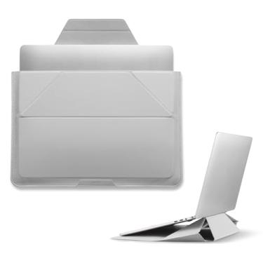 Imagem de MOFT Capa para laptop, bolsa para laptop 2 em 1 e suporte para MacBook Air/Pro de 13 polegadas e Dell/HP/Lenovo/Asus, bolsa elegante para computador com armazenamento expansível para acessórios de