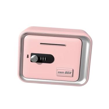 Imagem de IEUDNS Código de senha para economizar dinheiro em papel-moeda, cofrinho para crianças, Rosa