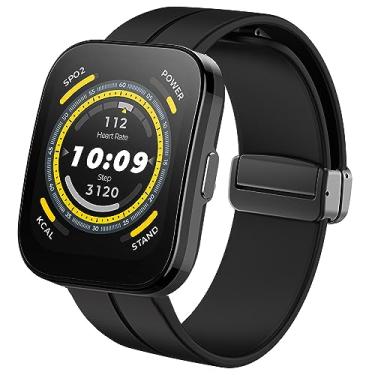 Imagem de Pulseira esportiva de silicone macio compatível com Amazfit Bip 5, Lamshaw 22 mm, pulseira esportiva de silicone macio, compatível com Amazfit Balance / Bip 5 / Cheetah Pro / Cheetah / GTR 47 mm / GTR