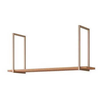 Imagem de Prateleira Decorativa Sala Estar Suspensa Eloise 1.25cm Freijo - MGM