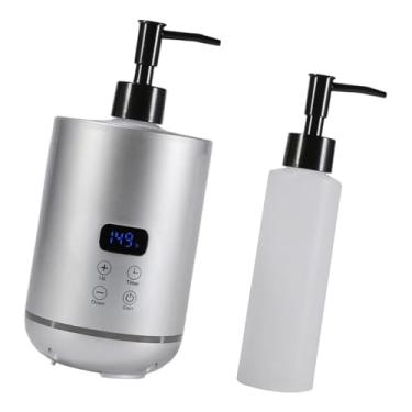 Imagem de oshhni Aquecedor de Óleo de Massagem Aquecedor de Garrafas de Loção Acessórios Profissionais Display Digital Salão Relaxamento Digital Multiuso, Prata