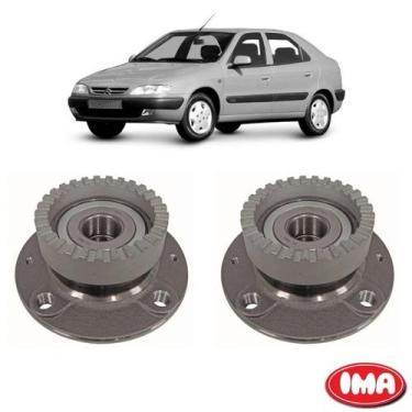 Imagem de Par Cubo Da Roda Traseira Com Rolamento - Xsara 1997 A 2000 - Al-980 -