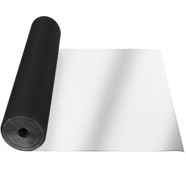 Imagem de Pushglossy Rolo de espuma EVA, folha fina de espuma para artesanato e artes, fantasia de cosplay, armadura, projetos DIY (prata, 2 mm x 23,6 polegadas x 11 jardas)