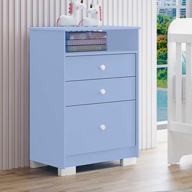 Imagem de Cômoda Infantil Happy 100% MDF Tuboarte 4 Gavetas