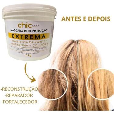 Imagem de Máscara reconstrução extrema manteiga de karite + queratina+ collagen 