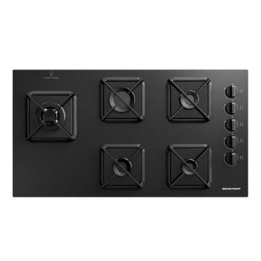 Imagem de Cooktop Brastemp 5 Bocas a Gás, Grades de Ferro Fundido e Super Chama 