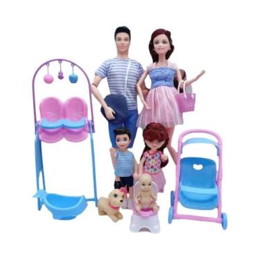 Imagem de Boneca Grávida De 11,5 Polegadas Com Carrinho, Cama E Cadeira, Acessór