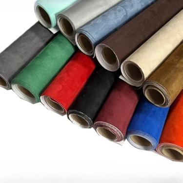 Imagem de Self-Stick Suede Fabric (50x140cm) – Multi-Color Adhesive Leather for Car Interior, Home Decor, DIY Projects (0.6mm, 1 Roll)(Beige)