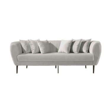 Imagem de Sofá Living Itália 2,10 - Best Mobília, Linho Off Mescla