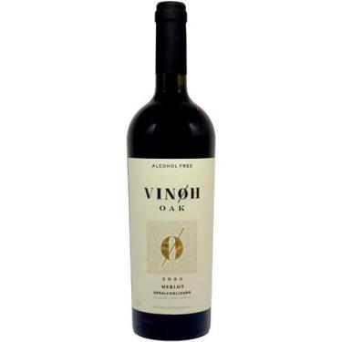 Imagem de Vinho Sem Álcool Tinto Seco Merlot Vinoh Oak 750Ml Nacional