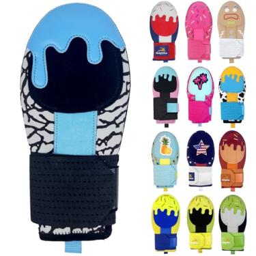 Imagem de Luva deslizante, luva deslizante de beisebol juvenil, luvas deslizantes de proteção de base, equipamentos de proteção de beisebol (azul, preto, jovem)