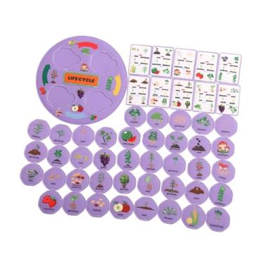 Imagem de JWQFBC Kit de Ciclo de Vida Da Cadeia Alimentar, Brinquedos Educativos Científicos, Lembrancinhas para Festa, Alimentar, Aprendizagem de Animais para a, Roxo