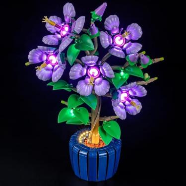 Imagem de MENZAVA LED Light Set Compatible with Lego Hibiscus Botanical Collection 10372 Building Blocks Model - Model Set NOT Included