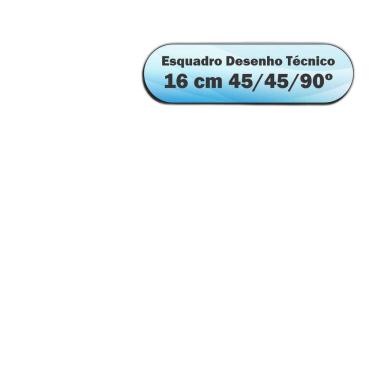 Imagem de Esquadro Acrílico 45 º Graus Desenho Técnico 16 Cm - Fênix