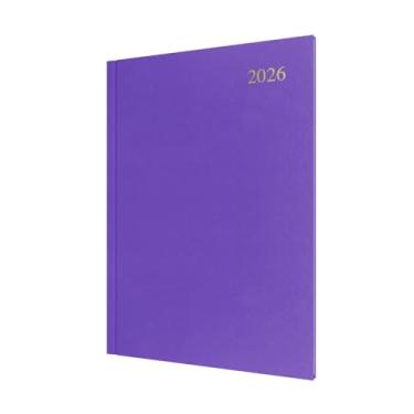 Imagem de Collins - Essencial - Agenda de 12 meses do calendário 2026, diário semanal, capa dura A4 - Roxo (ESSA43.55-26)