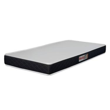 Imagem de Colchão Solteiro Espuma D20 Malibu 78x188x12cm Preto / Branco Hellen Branco/preto
