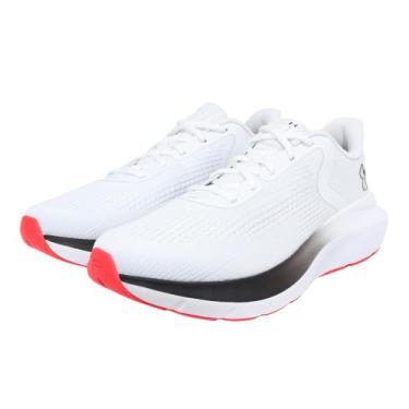 Imagem de Under Armour Charged Rogue 5 Tênis masculino, (100) Branco/vermelho corredor/preto, 11 Wide