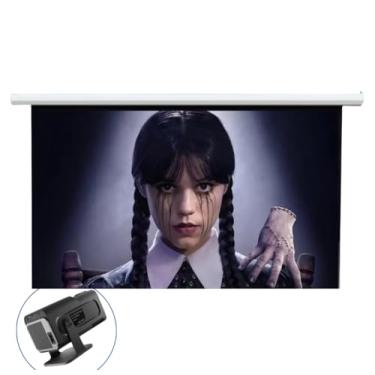 Imagem de Tela De Projeção Retrátil 120 Polegadas Manual 16:9