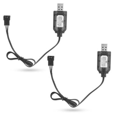 Imagem de 2un. Cabo Carregador USB SM-4P para Substituição, Carregador USB de Bateria de 7,4 V para Carro RC Barco Gel Blaster