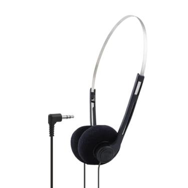 Imagem de Fones de ouvido retro-auriculares, mini fones de ouvido estéreo leves com cabo, fone de ouvido vintage dos anos 80 anos 90 com fio, fone de ouvido estéreo Hi-Fi para a maioria dos telefones celulares