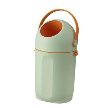 Imagem de Baoblaze Lixeira para fraldas, lixeira de armazenamento, grande capacidade, balde para descarte de fraldas, recipiente de lixo para quarto e casa, Verde