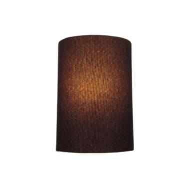 Imagem de Arandela Meia Cana Retro Md-2003 Cúpula Em Tecido 25-18x10cm Café - Bivolt